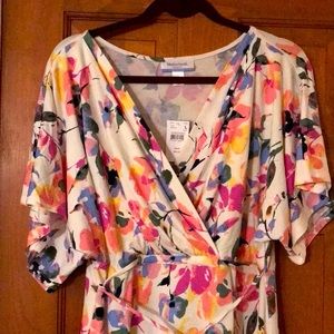 NWT Destination Maternity pull down nursing maxi dress